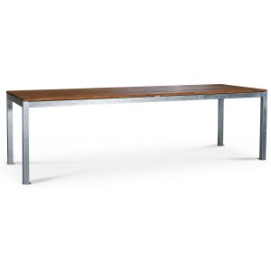 Alva matbord - Teak / Galvaniserat stål