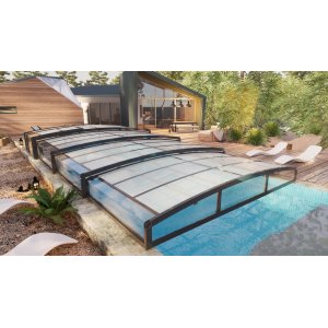 ECO Smart pooltak med hjul och UV-skydd - 4 x 8 m